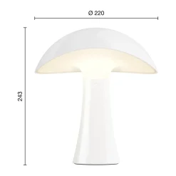 Lámpara de mesa portátil Rumee 220 , Cloud White