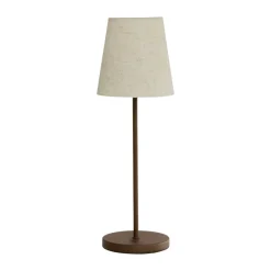 Lámpara de mesa portátil Tyra Ø14 cm, Coffee