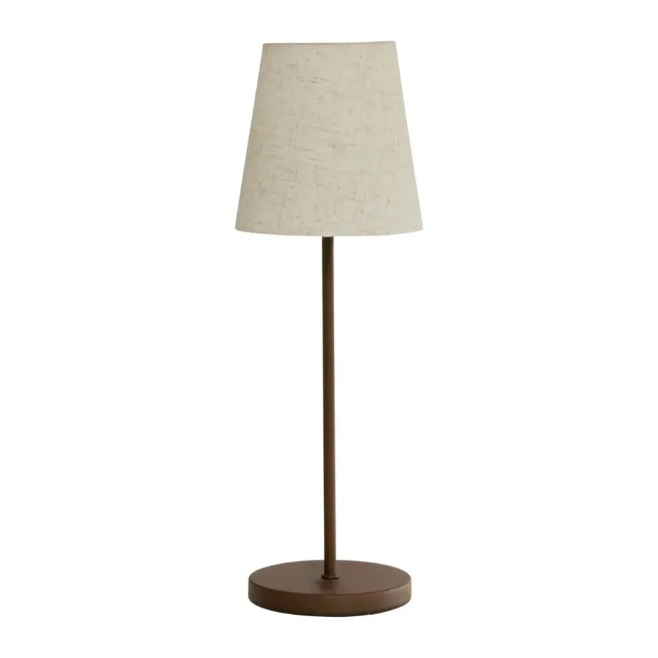 Lámpara de mesa portátil Tyra Ø14 cm, Coffee