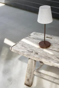 Lámpara de mesa portátil Tyra Ø14 cm, Coffee