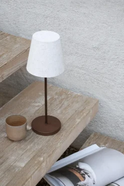 Lámpara de mesa portátil Tyra Ø14 cm, Coffee