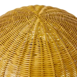 Lámpara de mesa Rattan, Mustard