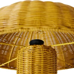Lámpara de mesa Rattan, Mustard