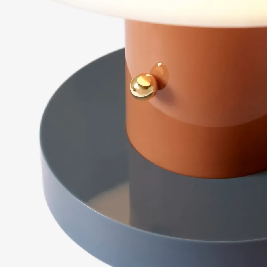 Lámpara de mesa Setago JH27, Rust-thunder