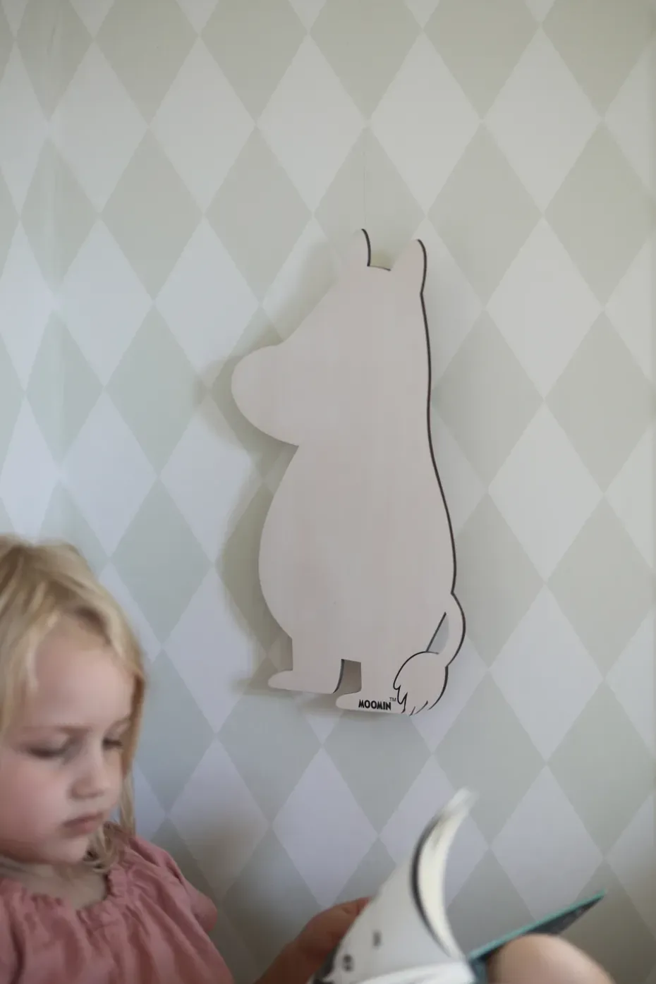 Lámpara de noche Mumin, Madera