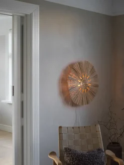Lámpara de pared Amara natural, Ø60 cm