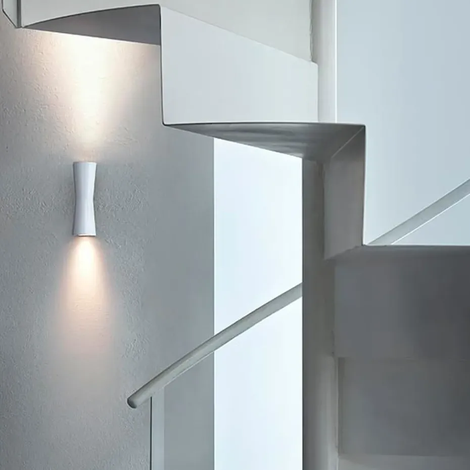 Lámpara de pared Clessidra 40°+40, Blanco