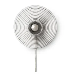 Lámpara de pared con cable U12 Sletterhage, Fluted glass-aluminium