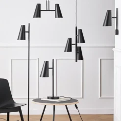 Lámpara de pared Cono, negro