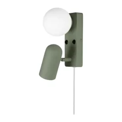 Lámpara de pared Doppio, Verde