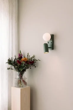 Lámpara de pared Doppio, Verde