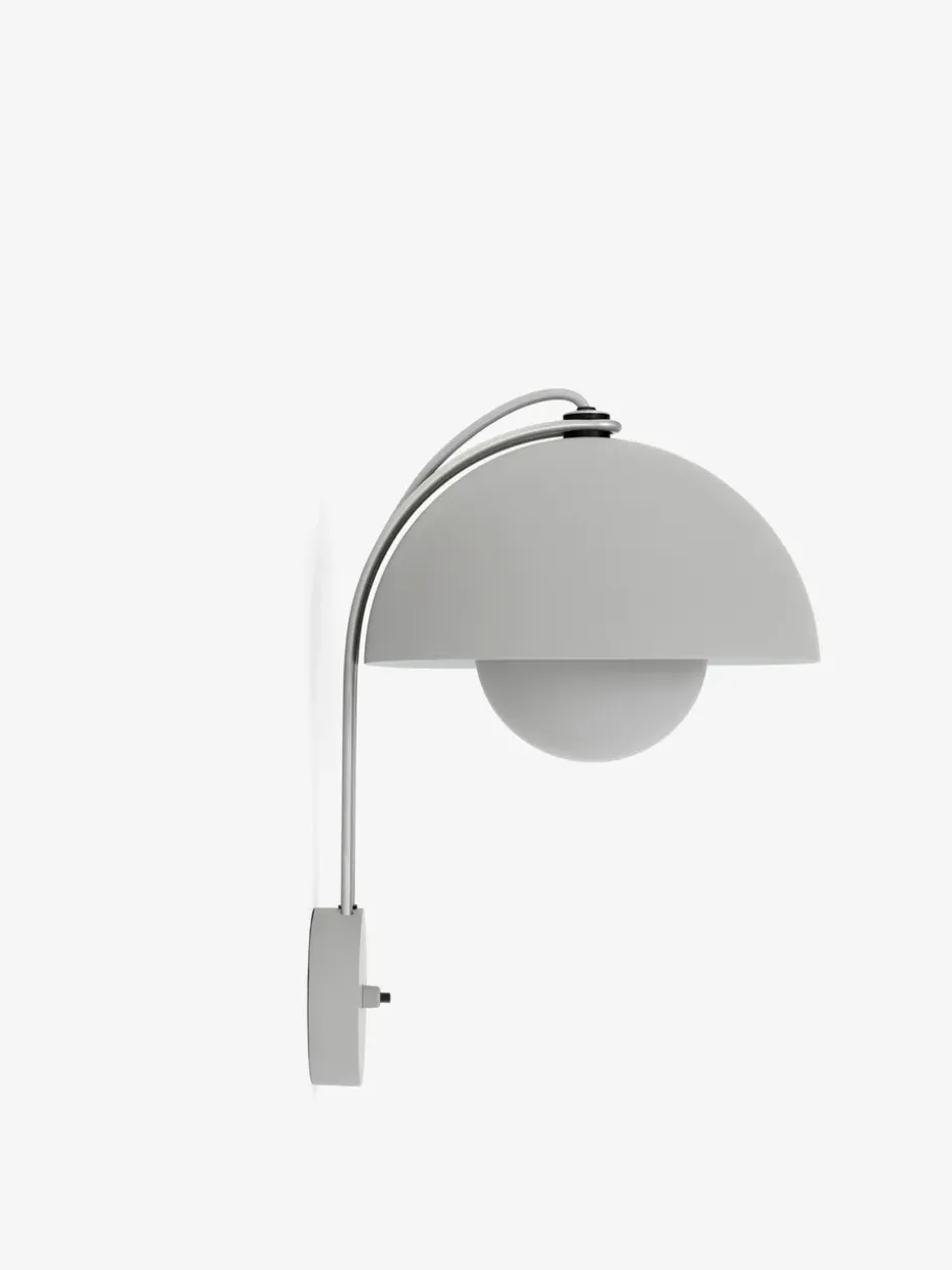 Lámpara de pared Flowerpot VP8, Matt light grey