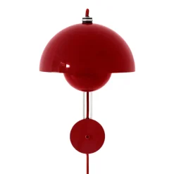 Lámpara de pared Flowerpot VP8, Vermilion red