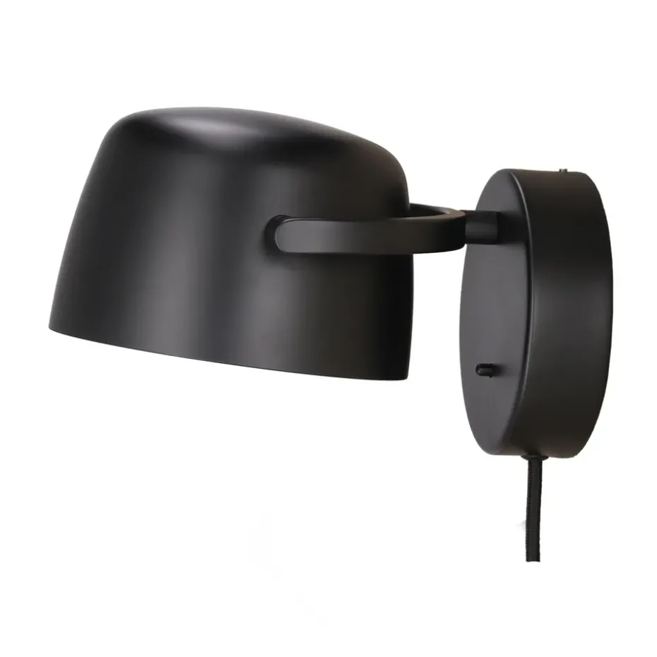 Lámpara de pared Halo Ø16 cm, Black