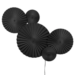 Lámpara de pared Omega, negro