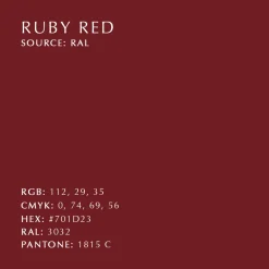 Lámpara de pie Asteria, Ruby red