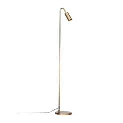 Lámpara de pie Curve 146 cm, Mate dorado