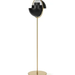 Lámpara de pie Multi-Lite, latón-negro