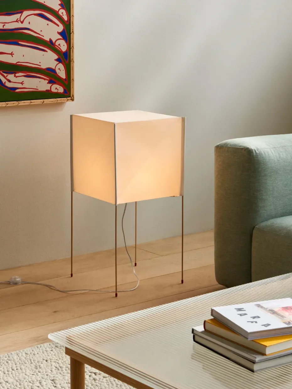 Lámpara de pie Paper Cube, blanco
