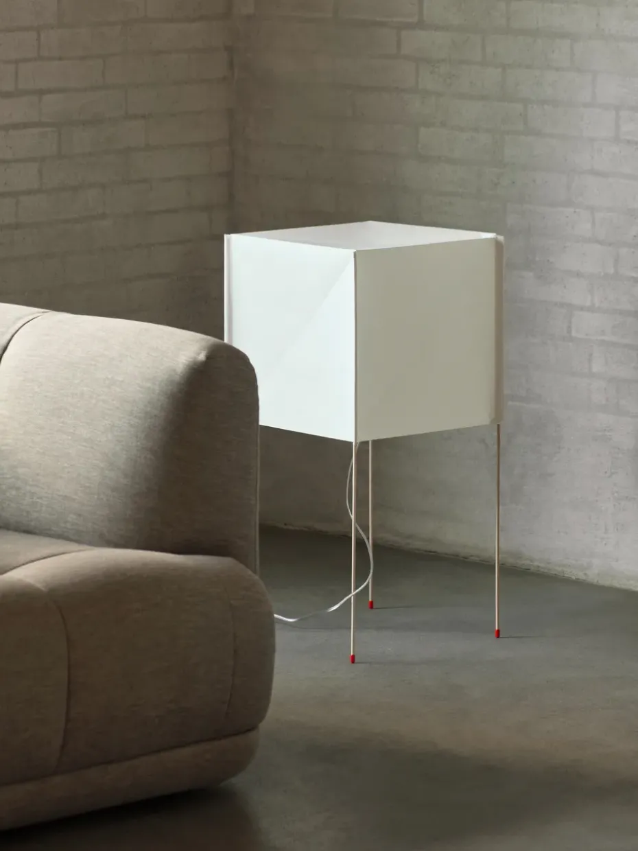 Lámpara de pie Paper Cube, blanco