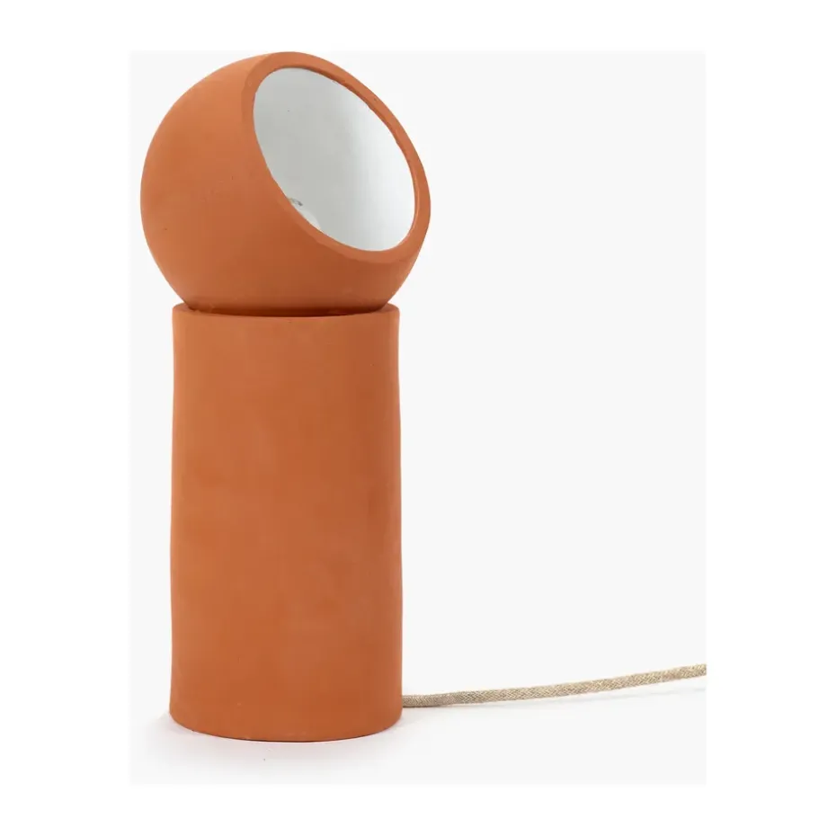 Lámpara de pie Terra M, Terracotta