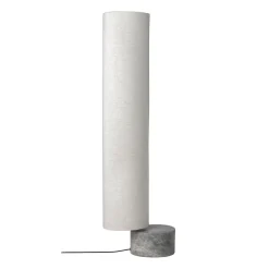 Lámpara de pie Unbound 120 cm, Tejido-mármol gris