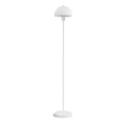Lámpara de pie Vienda, Blanco-vidrio opalino