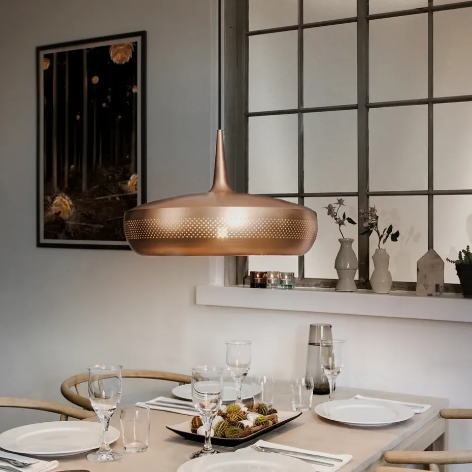Lámpara de techo Clava Dine Ø43 cm, Brushed copper