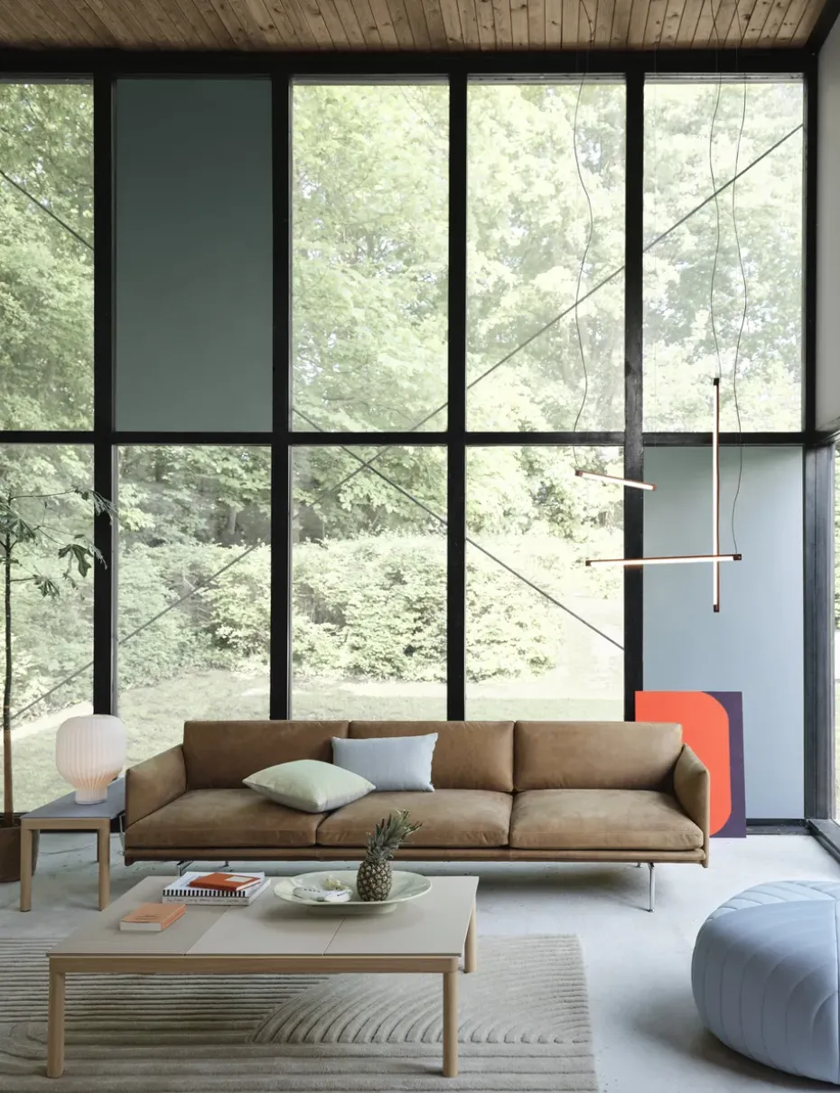 Lámpara Fine Suspension Lamp 90 cm, Deep Red
