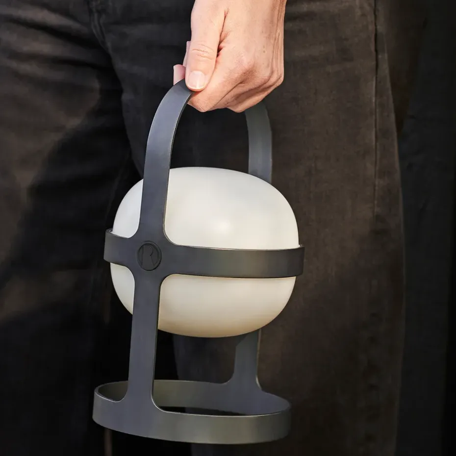 Lámpara solar Soft Spot negro, 18,5 cm