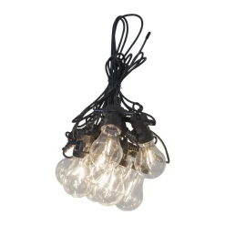 Luces Wisp negro, 405 cm, 10 luces