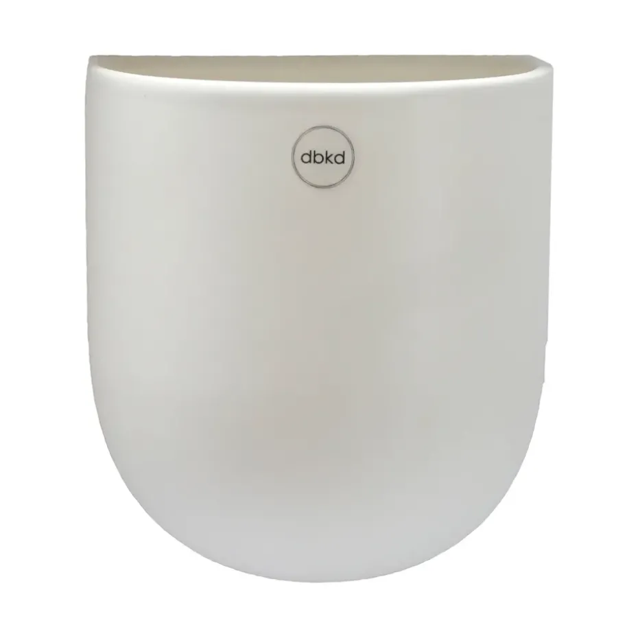 Maceta colgante de pared Cut blanco, large