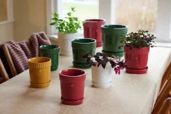 Maceta Elise S Ø14 cm, Burdeos