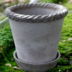 Maceta Emilia 16 cm, gris