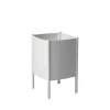 Maceta Konvex Pot, Blanco, pequeña Ø23 cm
