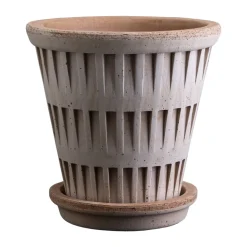 Maceta Pantheon raw, Rosa, Ø18 cm