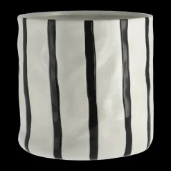 Maceta Thrive Ø20 cm, Blanco-negro