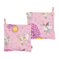 Manoplas Mumin enamoradas, pack de 2, 22x22 cm