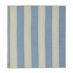 Manta acolchada Striped 130x140 cm, Blue-clay