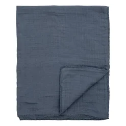Manta Bloomingville Muslin 80x100 cm, azul