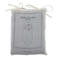 Manta Bloomingville Muslin 80x100 cm, azul