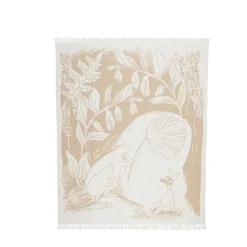 Manta de algodón Mumin 130x170 cm, Beige