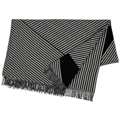Manta de algodón Stripes, negro
