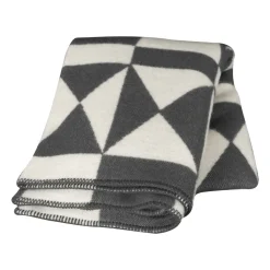 Manta de lana Bows 130x170 cm, gris