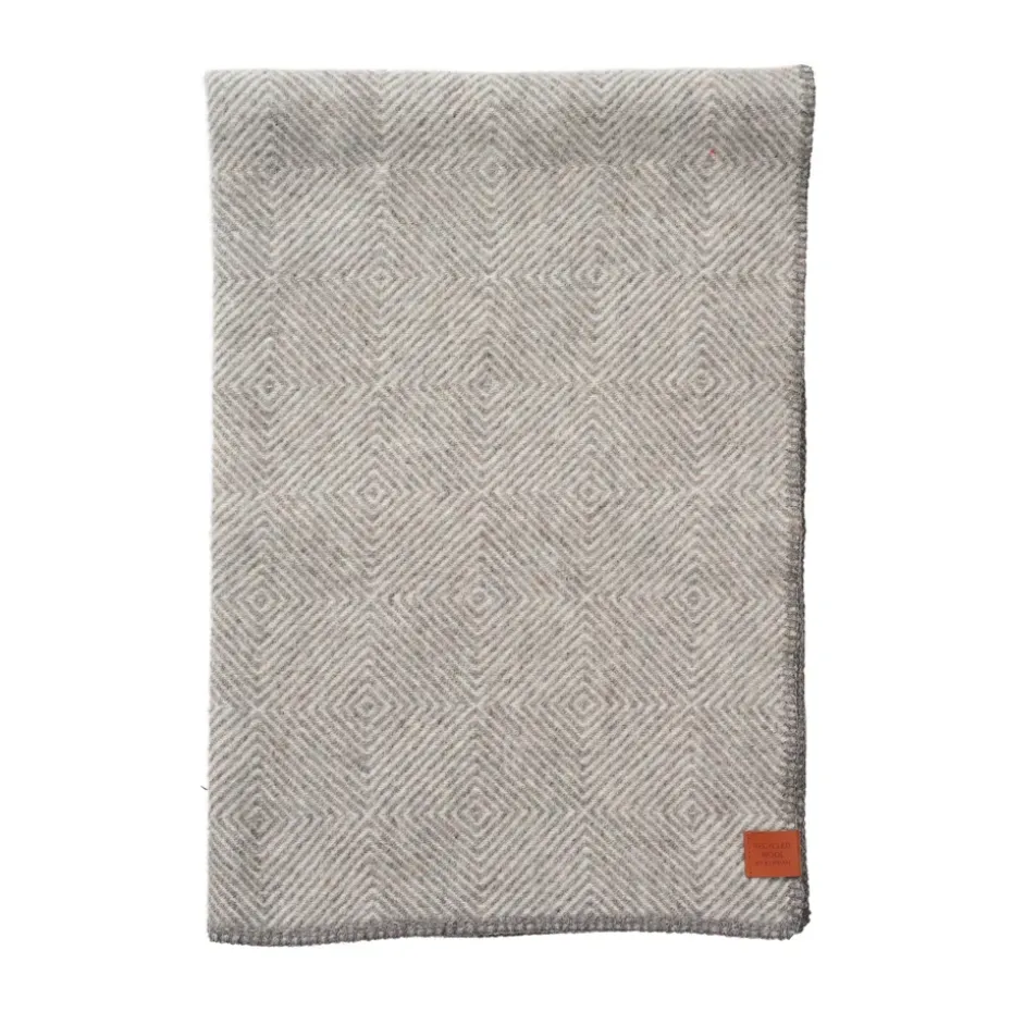 Manta de lana Gooseye midi 90x130 cm, Gris