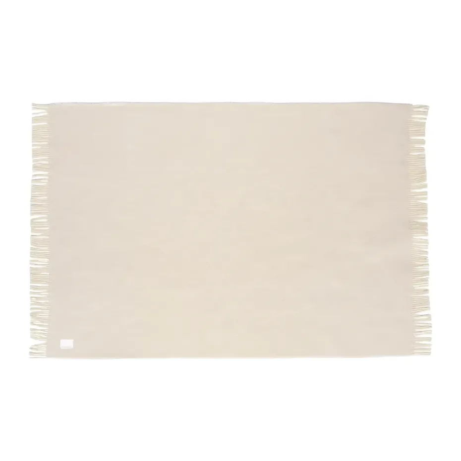 Manta de lana Sandstone 130x180 cm, Creme