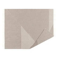 Manta de lana Stripes 130x185 cm, Beige
