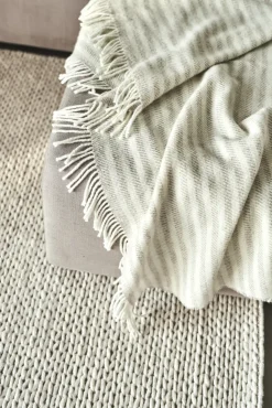Manta de lana Tidal 130x180 cm, Beige
