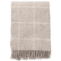 Manta de lana Vinga, Beige
