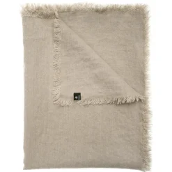 Manta de lino Merlin 130x170 cm, Natural (beige)